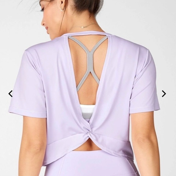 Fabletics Pia Powertouch Light Twist Back Tee Size 4X - Picture 1 of 8